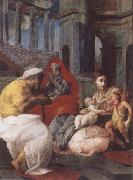 Francesco Primaticcio, The Holy family with St.Elisabeth and St.John t he Baptist